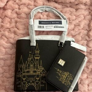 Disneyland Dooney & Bourke tote with matching wallet.